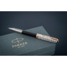 Ручка роллер PARKER SONNET PREMIUM T537 METAL BLACK GT F 2119786